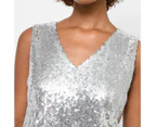 Petites Sequin Shell Tank Top - Dannii Minogue