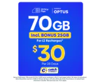 Catch Connect 28 Day Mobile Plan - 45GB (+25GB Bonus Data)