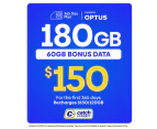 Catch Connect 365 Day Mobile Plan - 120GB (+60GB Bonus Data)