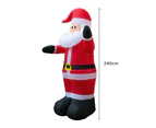 Stockholm Christmas Lights Xmas 2.4M LED Inflatable Waving Santa Claus Outdoor Garden