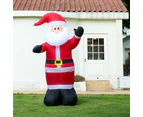 Stockholm Christmas Lights Xmas 2.4M LED Inflatable Waving Santa Claus Outdoor Garden