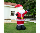 Stockholm Christmas Lights Xmas 2.4M LED Inflatable Waving Santa Claus Outdoor Garden