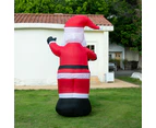 Stockholm Christmas Lights Xmas 2.4M LED Inflatable Waving Santa Claus Outdoor Garden