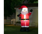 Stockholm Christmas Lights Xmas 2.4M LED Inflatable Waving Santa Claus Outdoor Garden