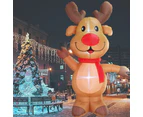 Stockholm Christmas Lights 2.4M LED Inflatable Cute Reindeer Outdoor Garden Xmas Decoration