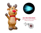 Stockholm Christmas Lights 2.4M LED Inflatable Cute Reindeer Outdoor Garden Xmas Decoration