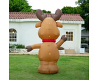 Stockholm Christmas Lights 2.4M LED Inflatable Cute Reindeer Outdoor Garden Xmas Decoration