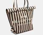 Marc Jacobs Stripe Jacquard Beach Tote Bag - Camel/Multi