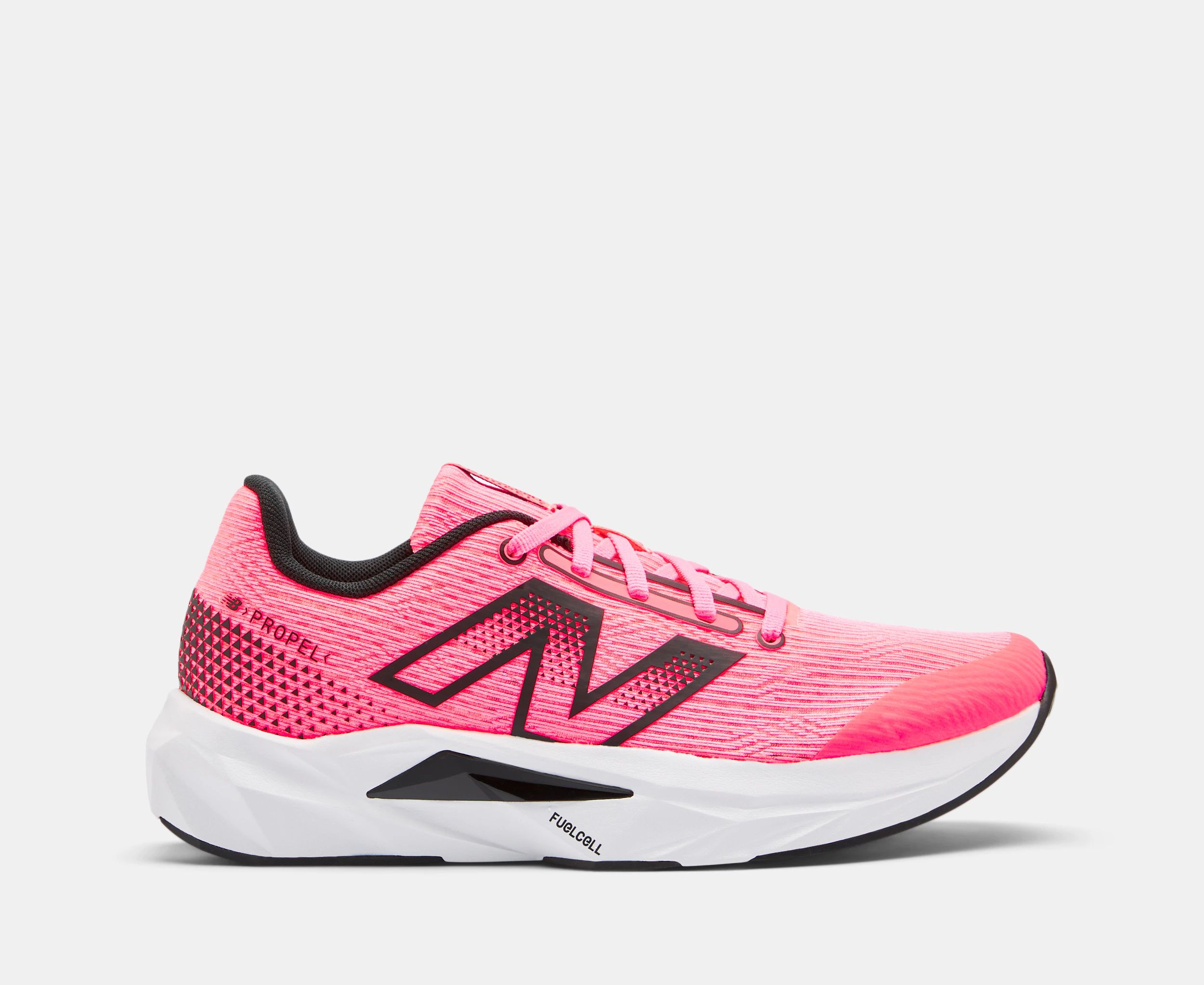 New Balance Youth FuelCell Propel v5 Running Shoes - Ultra Pink/Black