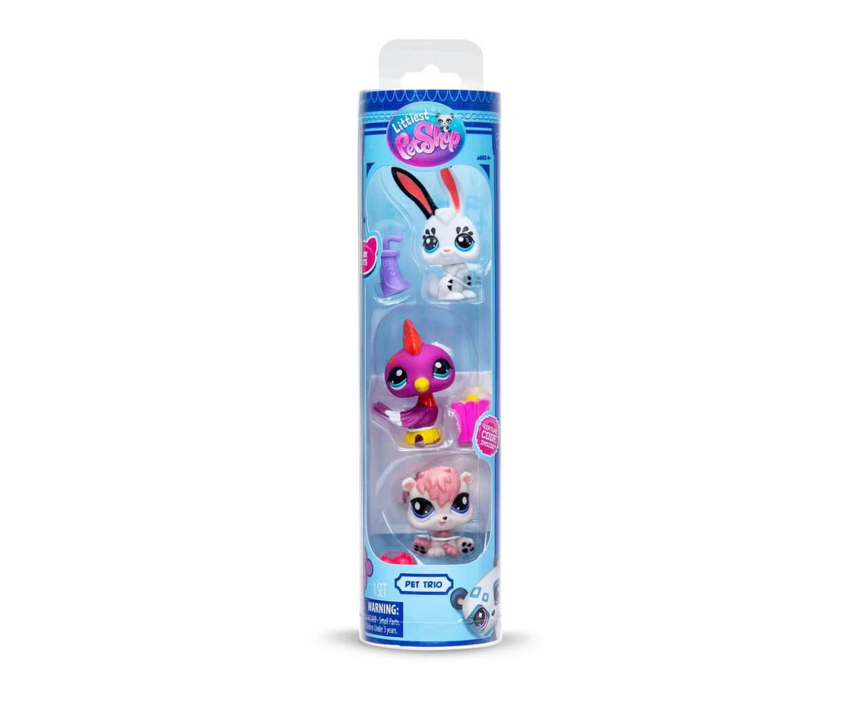 Littlest Pet Shop Trio In Tube Series 2 Park Pets 3 Pack Figures