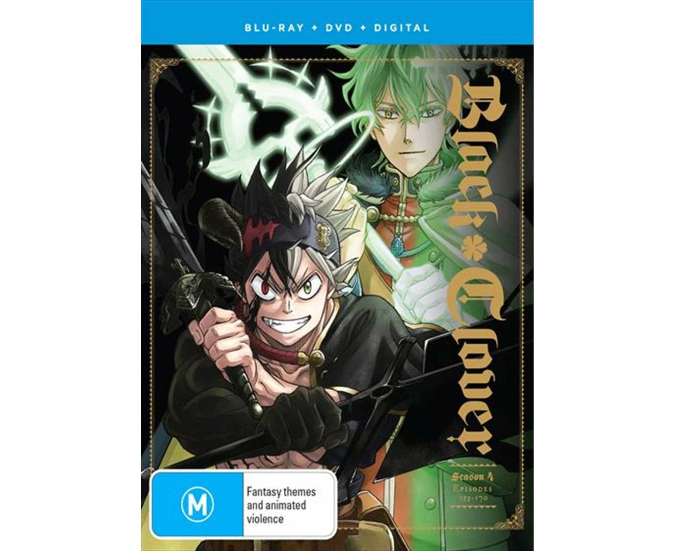 Black Clover Season 4 Eps 155 170 Blu Ray/dvd