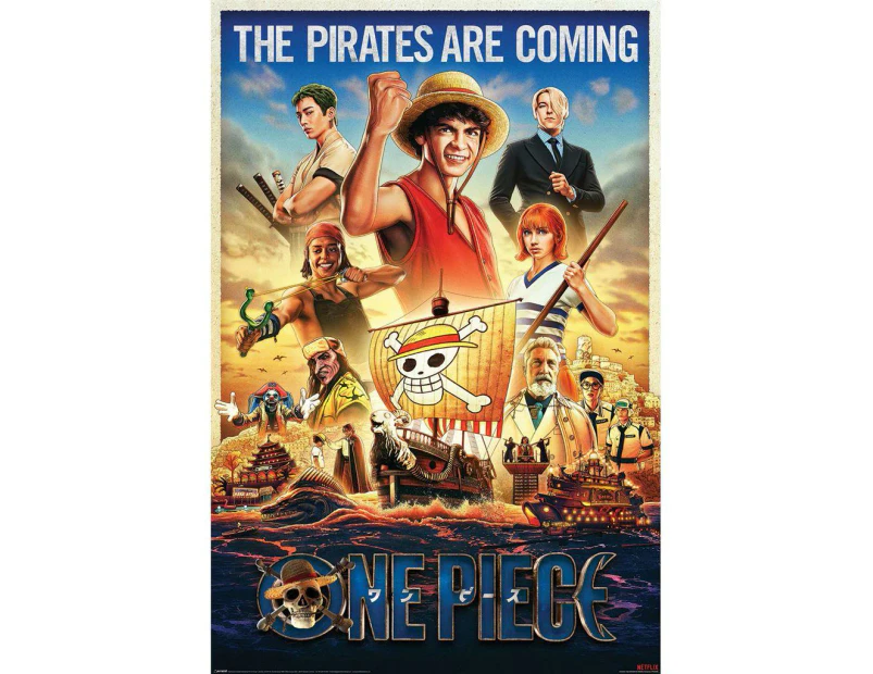 One Piece Live Action Pirates Incoming Characters Poster (Multicoloured) - PM7650