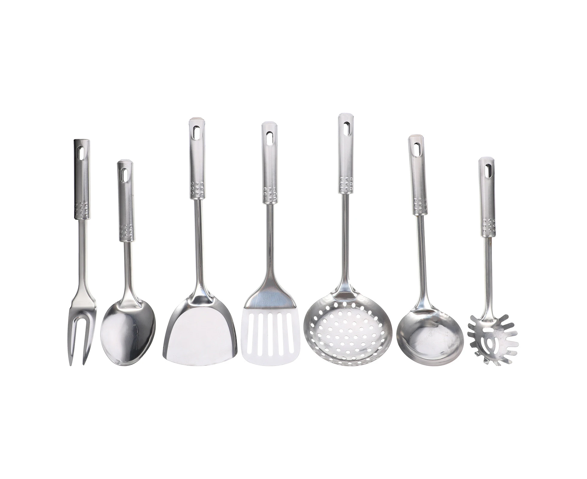 7pcs Stainless Steel Kitchen Utensil Kit Kitchenware Cooking Gadgets Tools