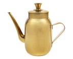 Stainless Steel Oil Pot Oil Container Grease Storage Can Vinegar Dispenser Kettle