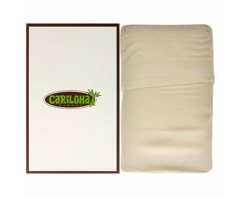 Cariloha Resort Bamboo Pillowcase Set - Coconut Milk-King by Cariloha for Unisex - 2 Pc Pillowcase