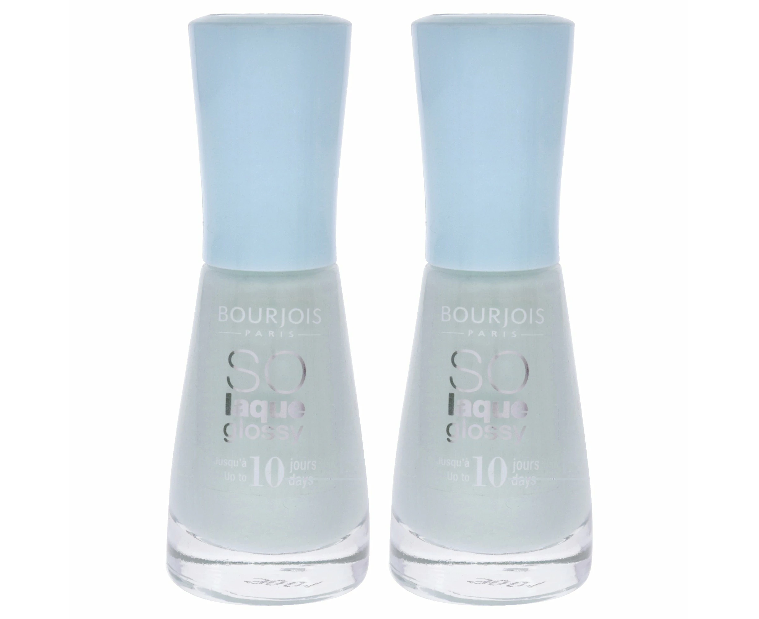 So Laque Glossy - 09 Ciel Mon Vernis by Bourjois for Women - 0.3 oz Nail Polish - Pack of 2