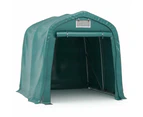 vidaXL Garage Tent Outdoor Canopy Storage Tool Shed Marquee Garden Green PVC