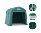 vidaXL Garage Tent Outdoor Canopy Storage Tool Shed Marquee Garden Green PVC