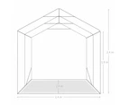 vidaXL Garage Tent Outdoor Canopy Storage Tool Shed Marquee Garden Green PVC