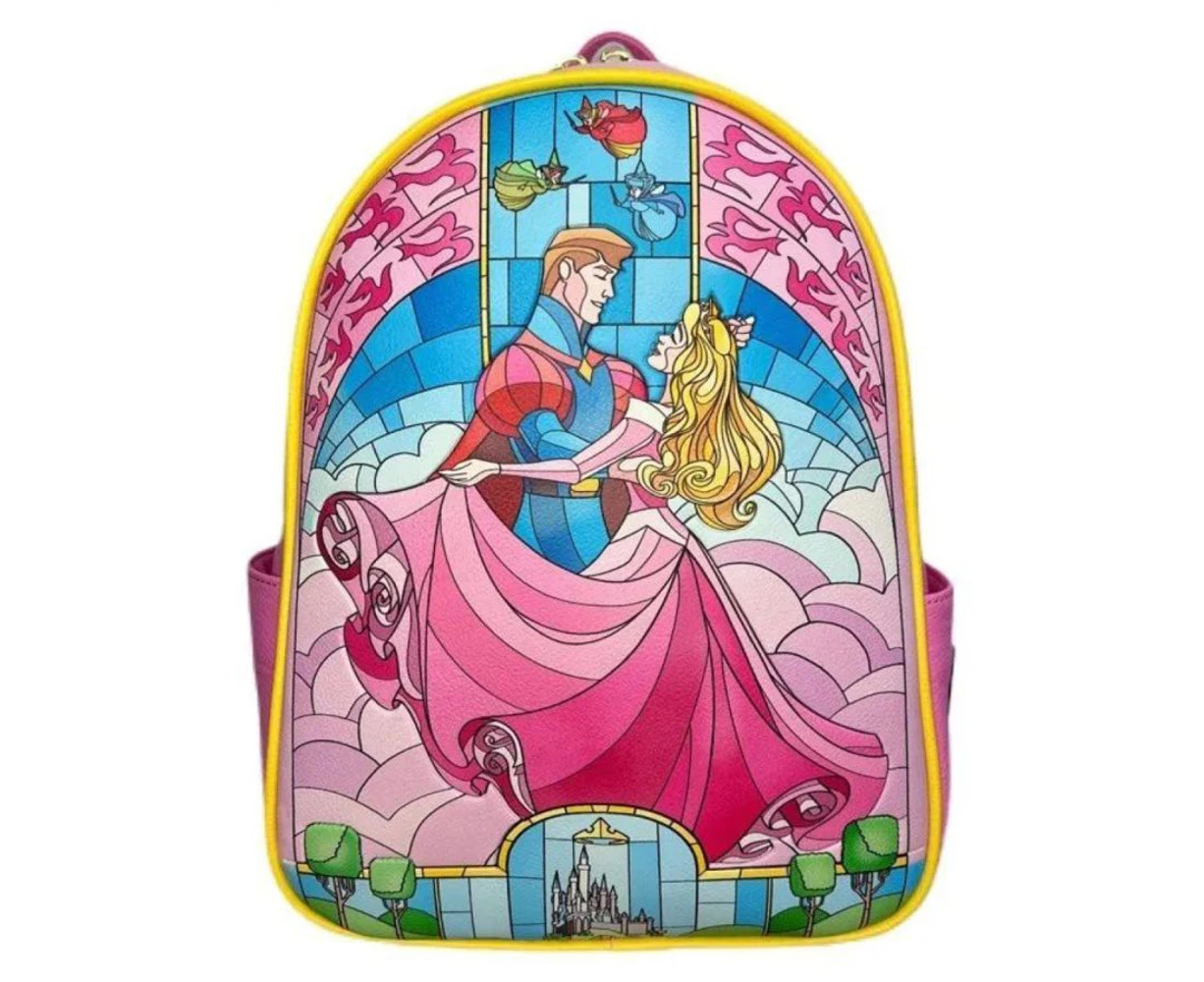 Loungefly Sleeping Beauty Stained Glass Mini Backpack