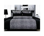 Nnedsz Big Sleep Leopard Quilt Cover Set Black Single