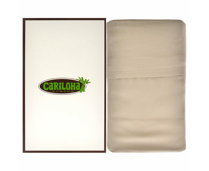 Cariloha Resort Bamboo Pillowcase Set - Stone-King by Cariloha for Unisex - 2 Pc Pillowcase