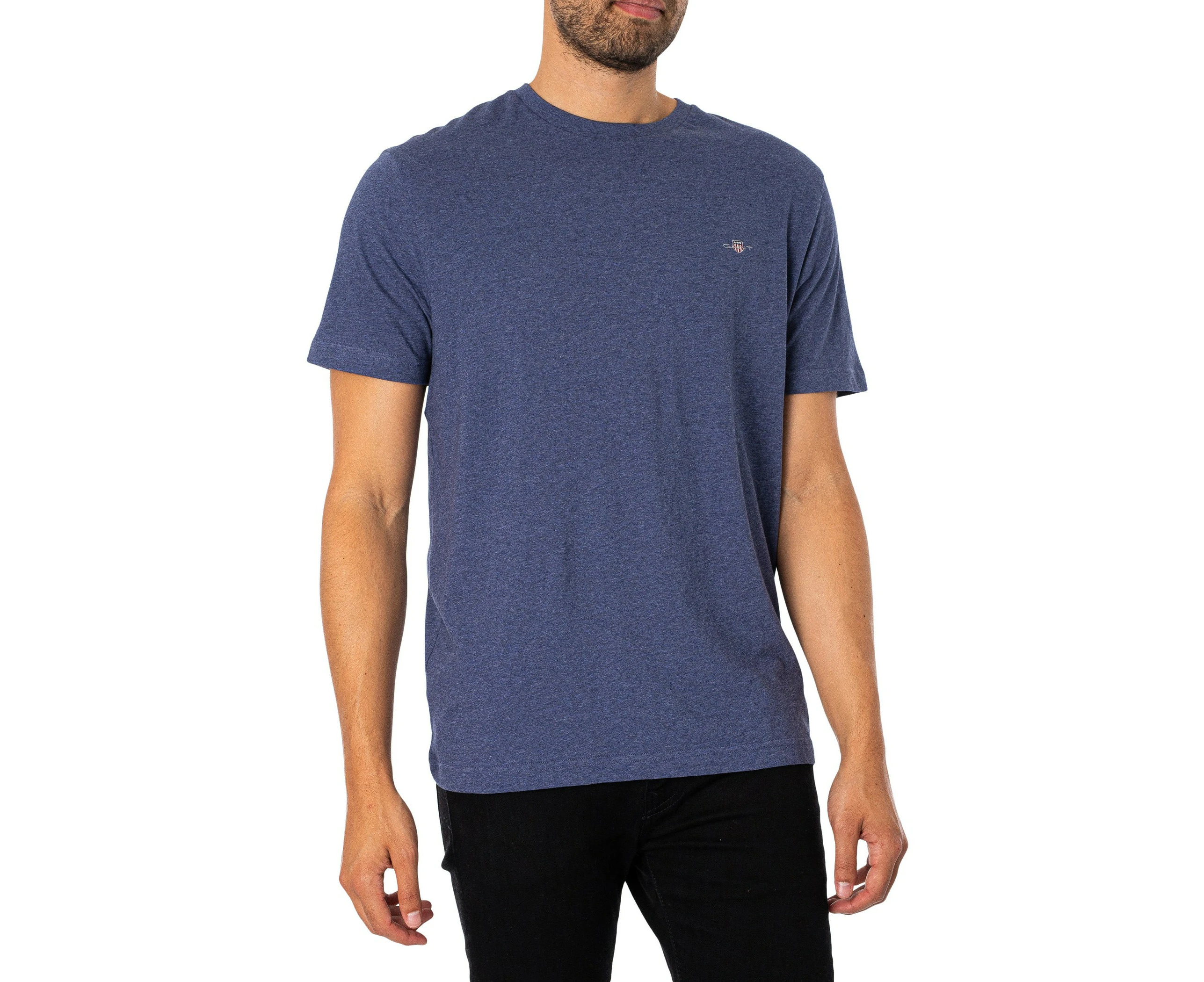 GANT Men's Regular Shield T-Shirt - Blue