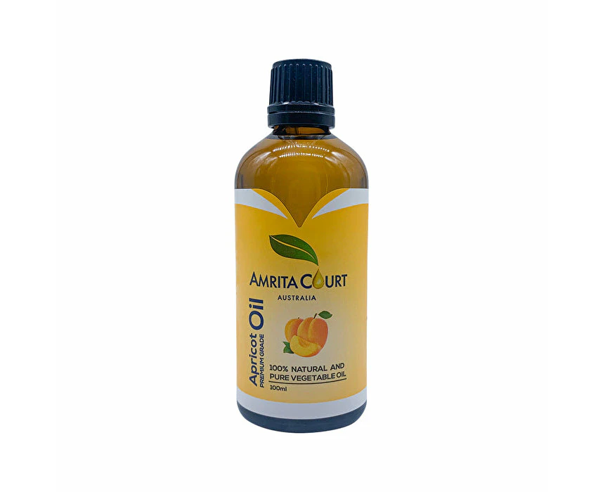 Amrita Court 100% Natural and Pure Vegetable Oil Apricot Oil Premium Grade 100ml