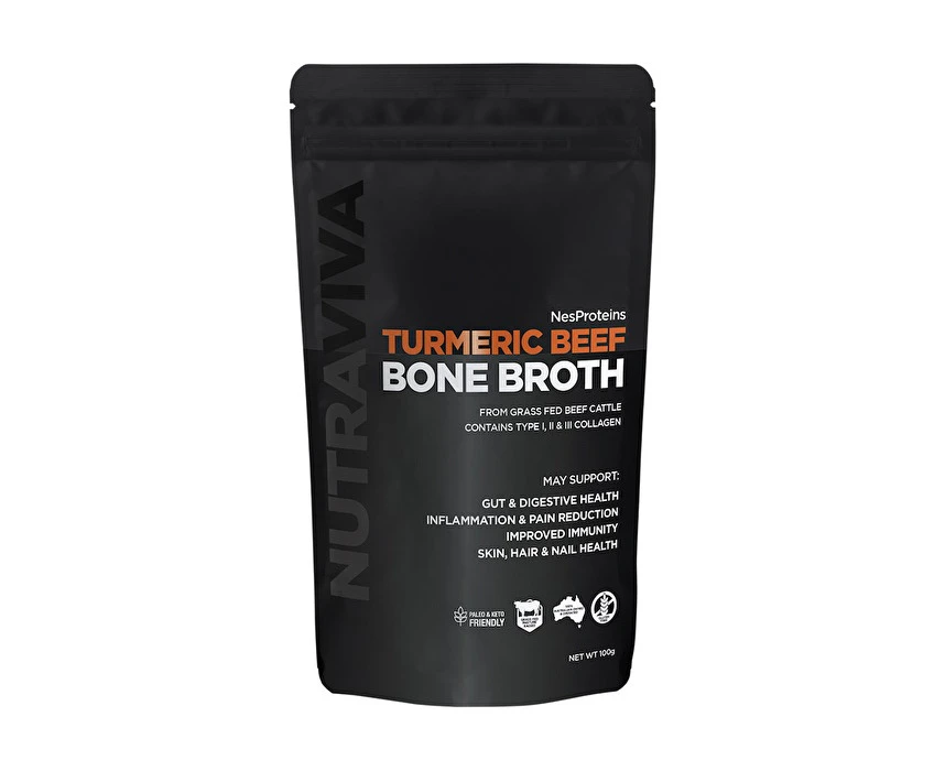 Nutraviva Bone Broth Turmeric Beef 100g