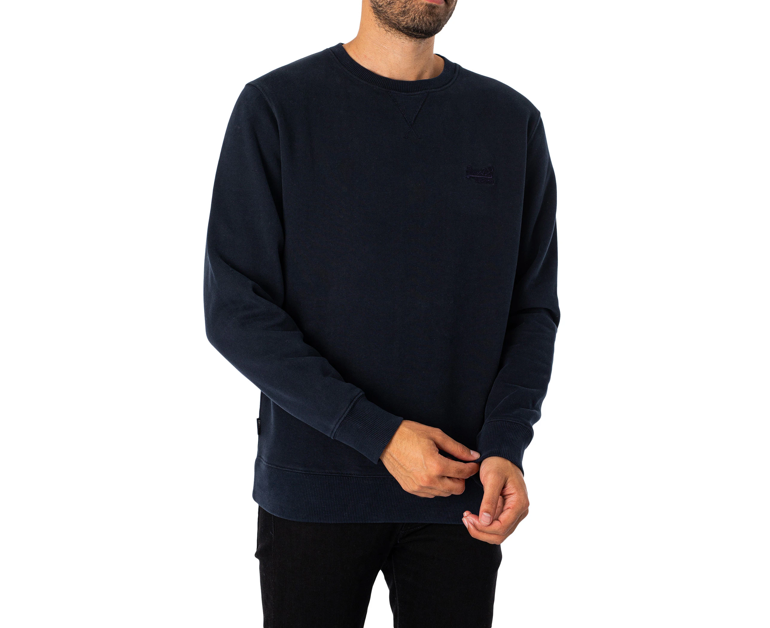 Superdry Men's Essential Logo Sweatshirt - Blue