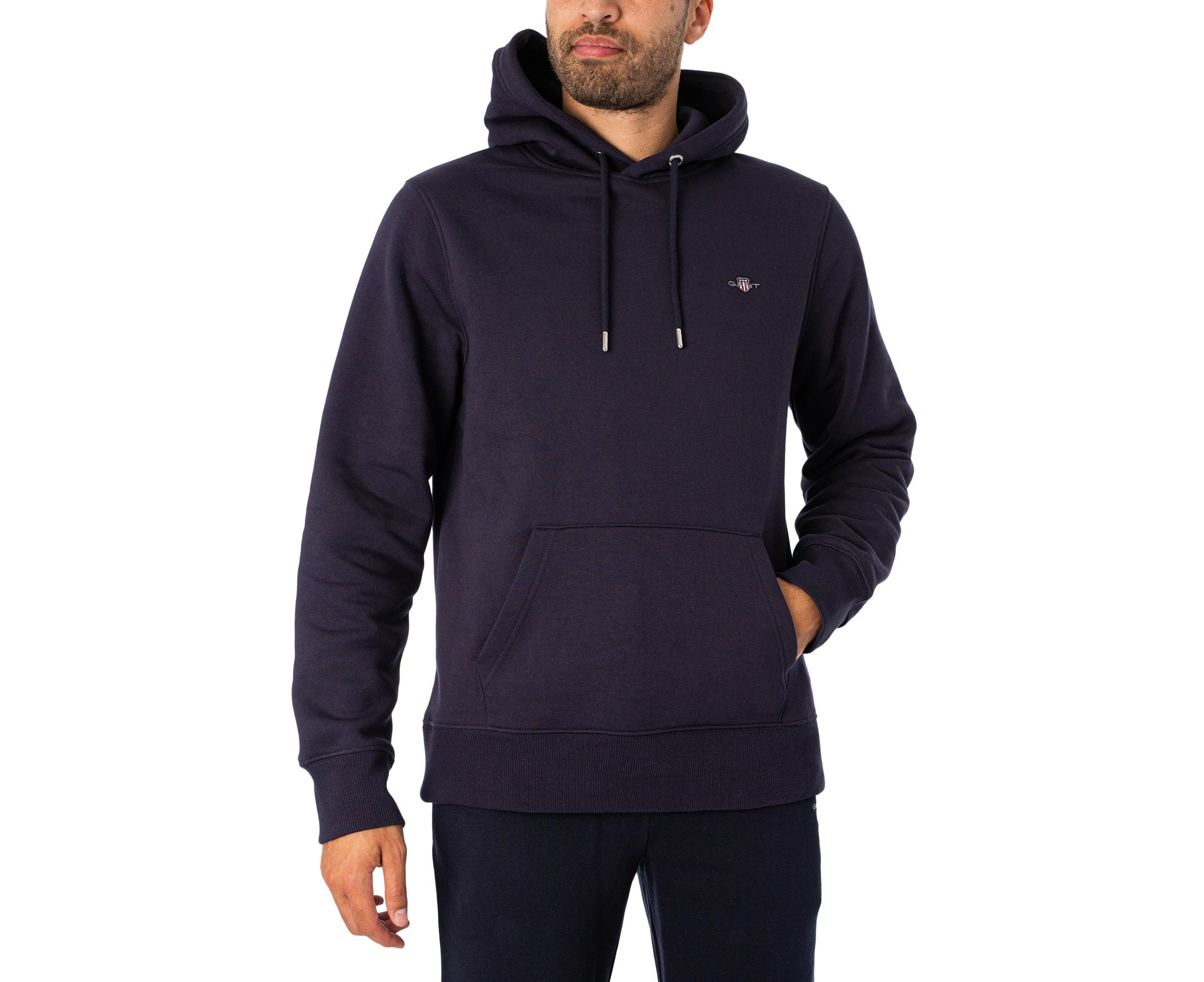 GANT Men's Regular Pullover Hoodie - Blue