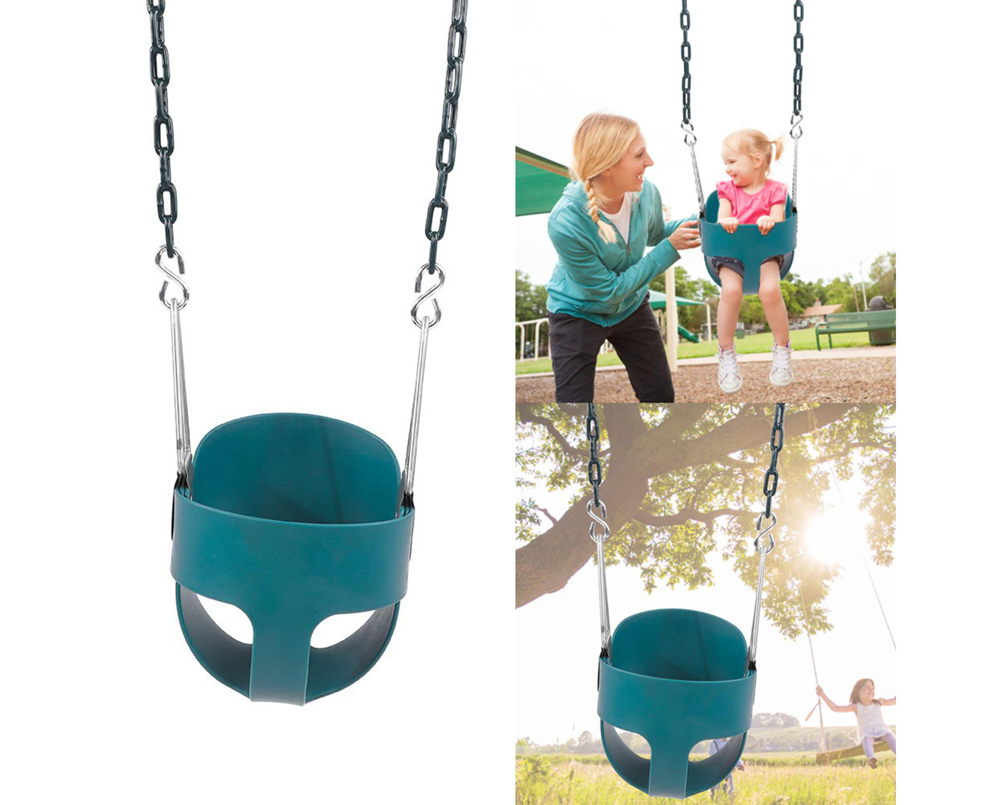 Fully Assembled High Back Full Bucket Toddler Game Swing Seat