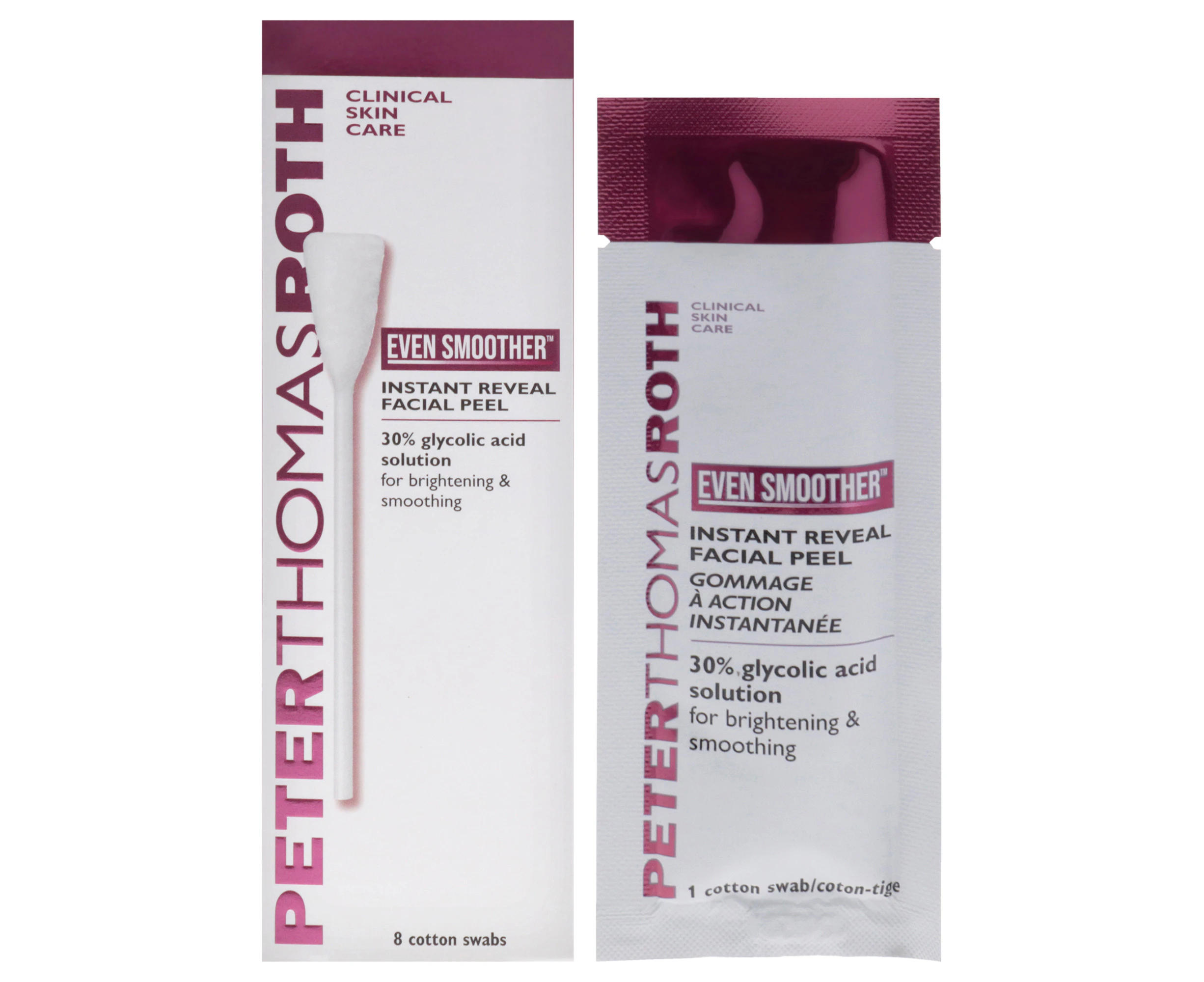 Peter Thomas Roth Even Smoother Instant Reveal Facial Peel For Women 8 Pc Cotton