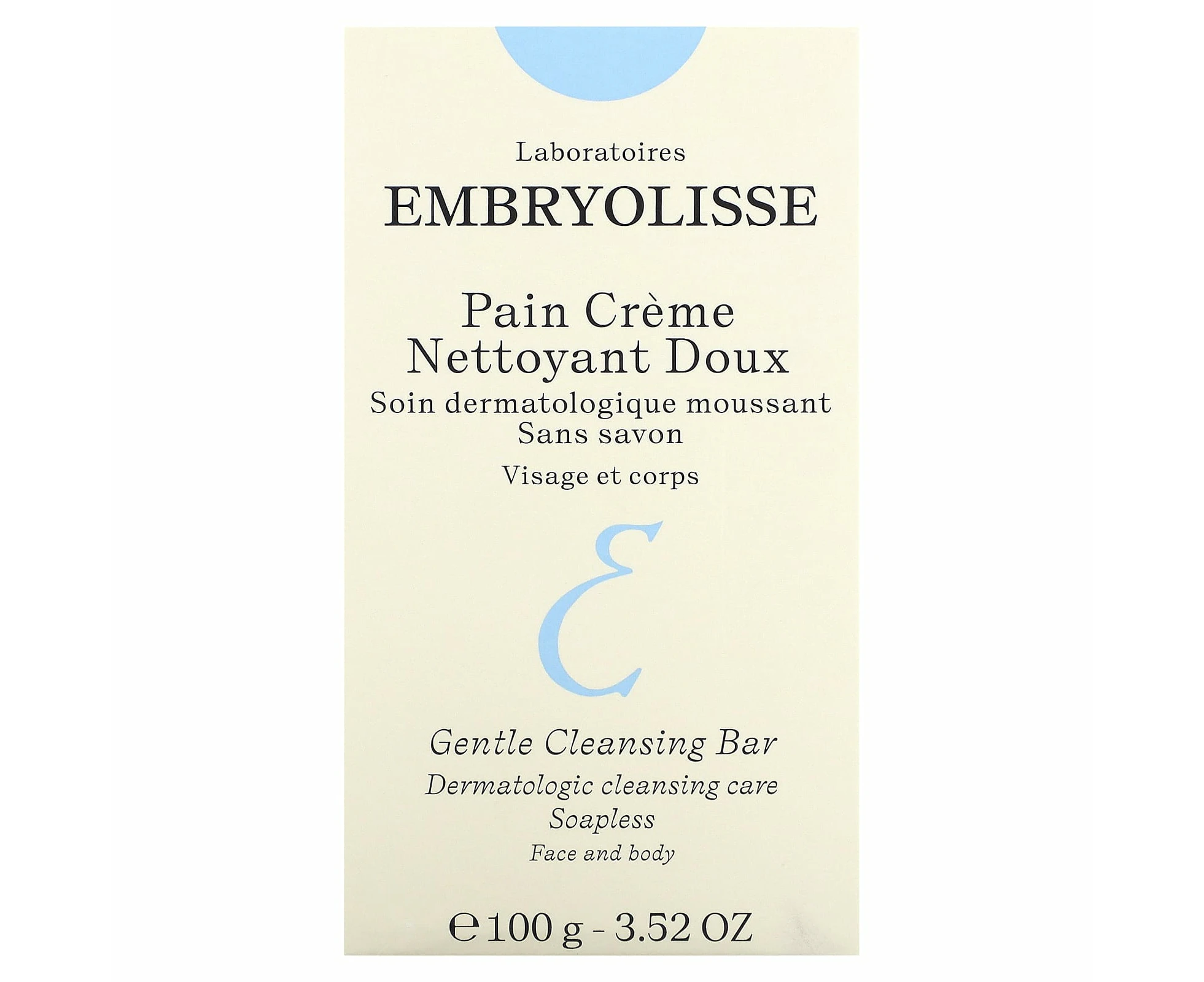 Embryolisse, Gentle Cleansing Bar, 3.52 oz (100 g)