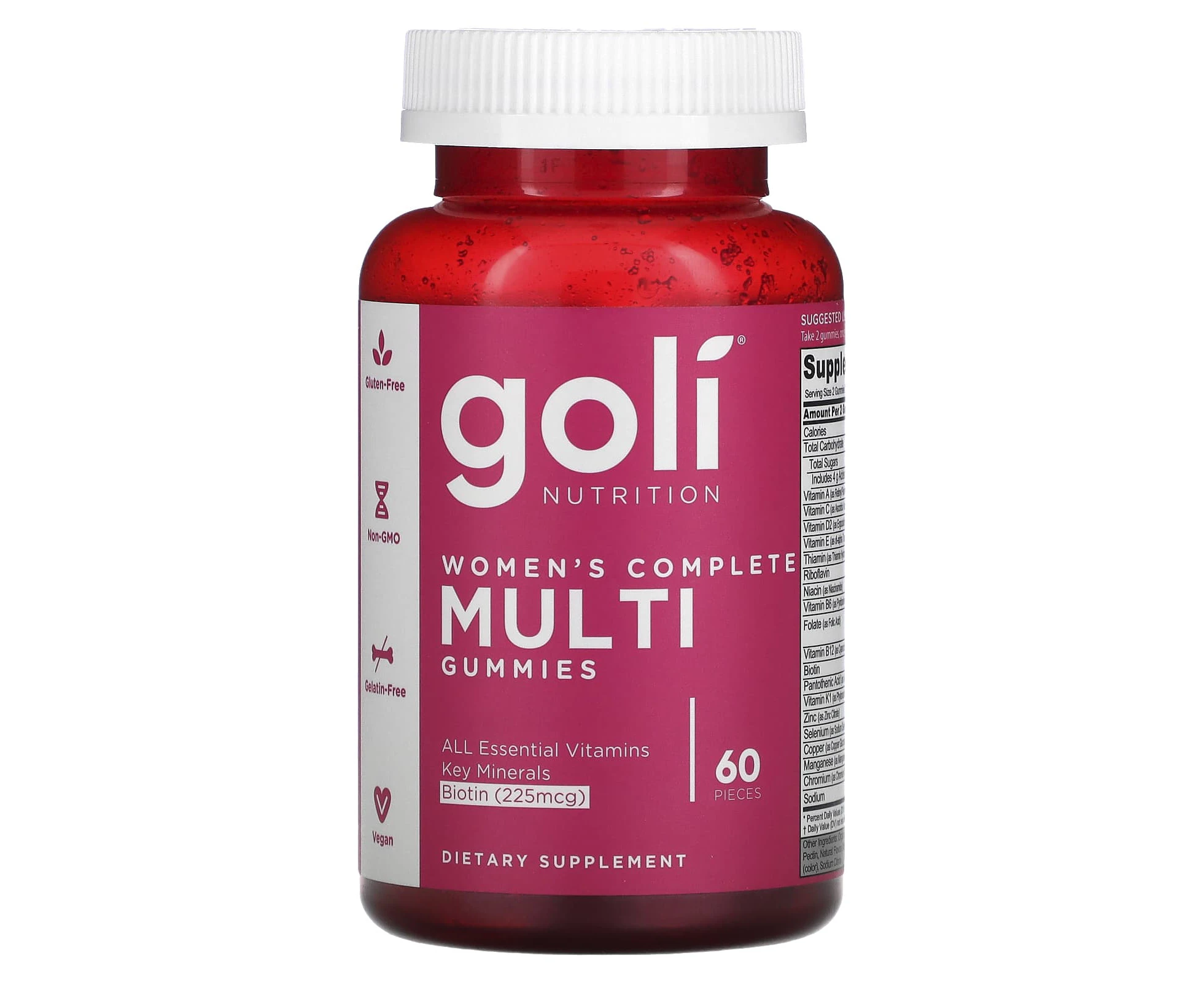 Goli Nutrition, Women's Complete Multi Gummies, 60 Pieces