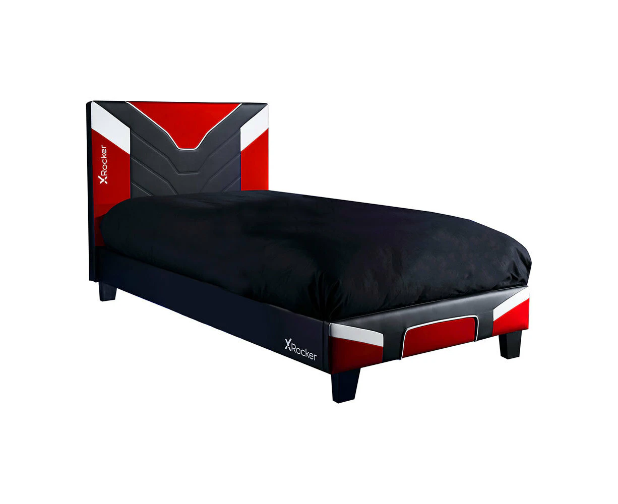 X Rocker Cerberus Junior Single Esports Gaming Bed Frame Compact Style Red