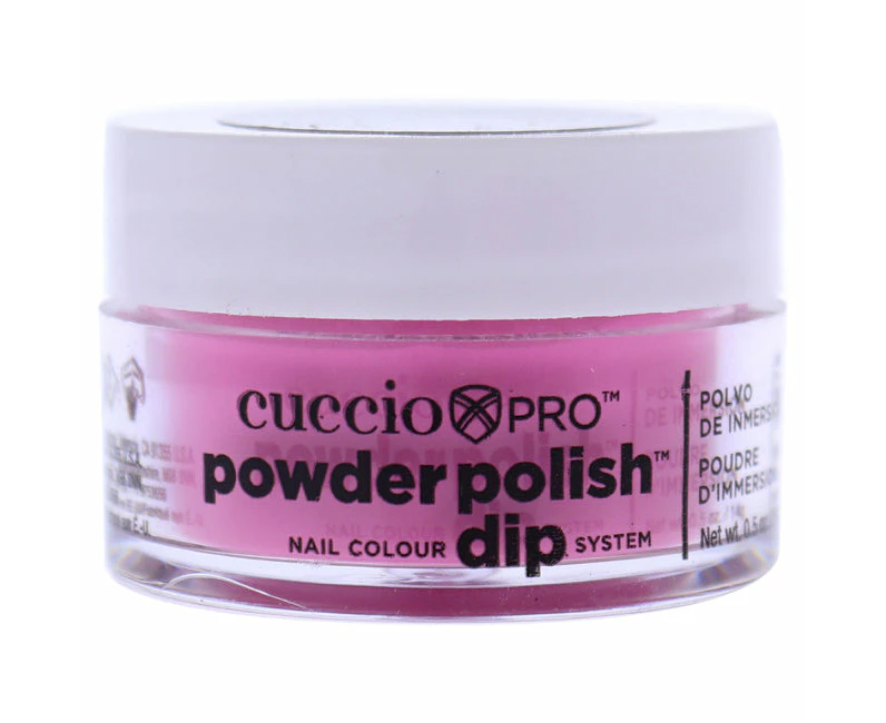 Pro Powder Polish Nail Colour Dip System - Bright Pink by Cuccio Colour for Women - 0.5 oz Nail Powder