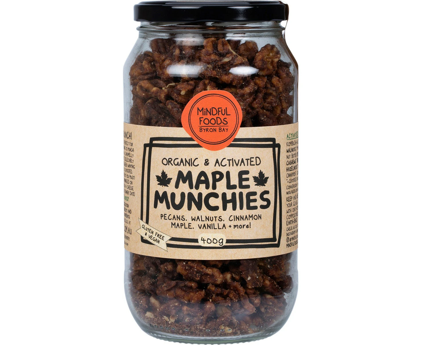 MINDFUL FOODS Maple Munchies Organic & Activated 400g