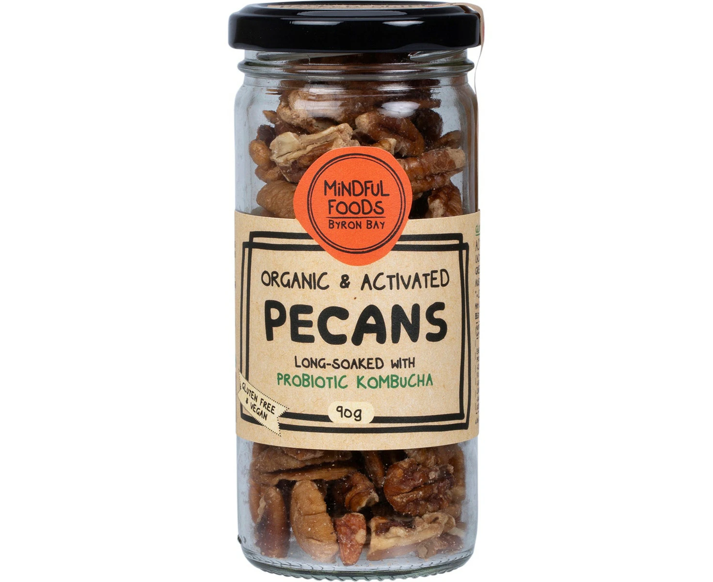 MINDFUL FOODS Pecans Organic & Activated 90g