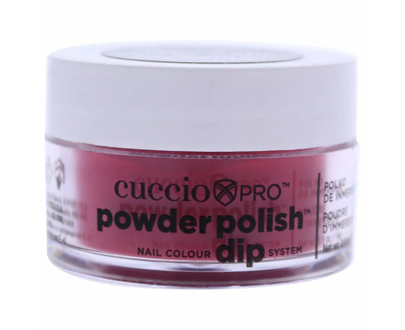 Pro Powder Polish Nail Colour Dip System - Strawberry Red by Cuccio Colour for Women - 0.5 oz Nail Powder