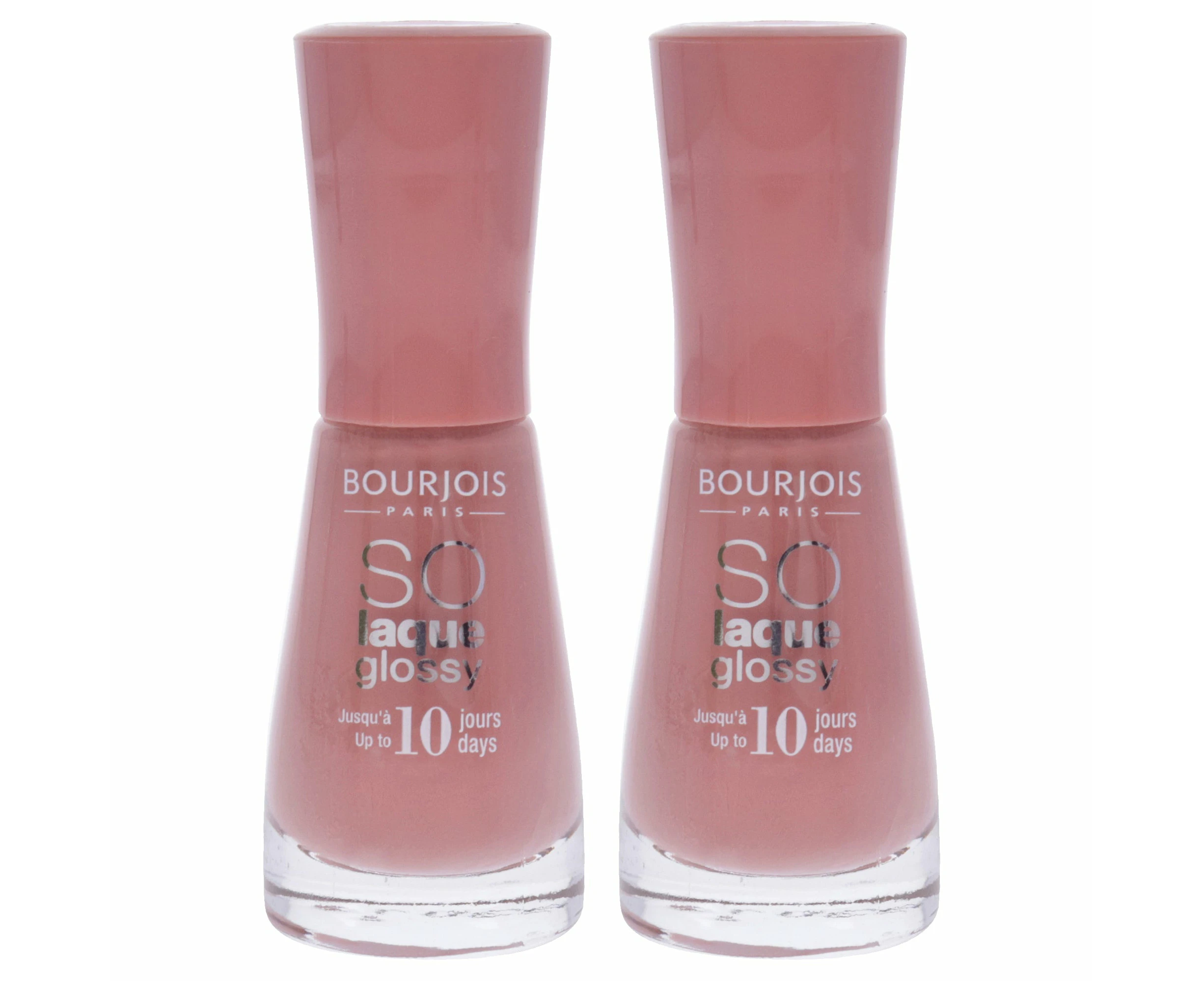 So Laque Glossy - 13 Tombee A Pink by Bourjois for Women - 0.3 oz Nail Polish - Pack of 2