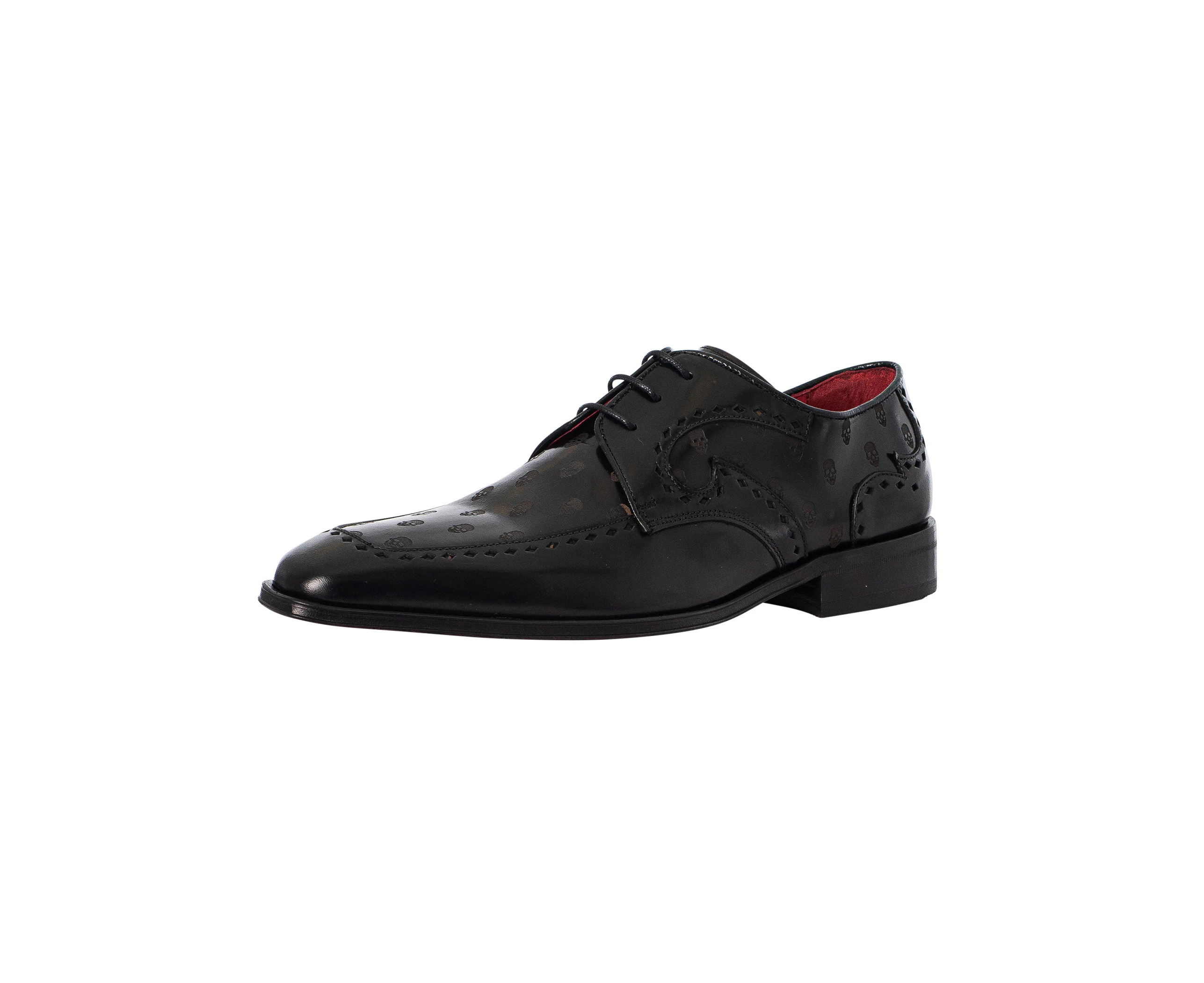 Jeffery West Men's Polished Leather Shoes - Black