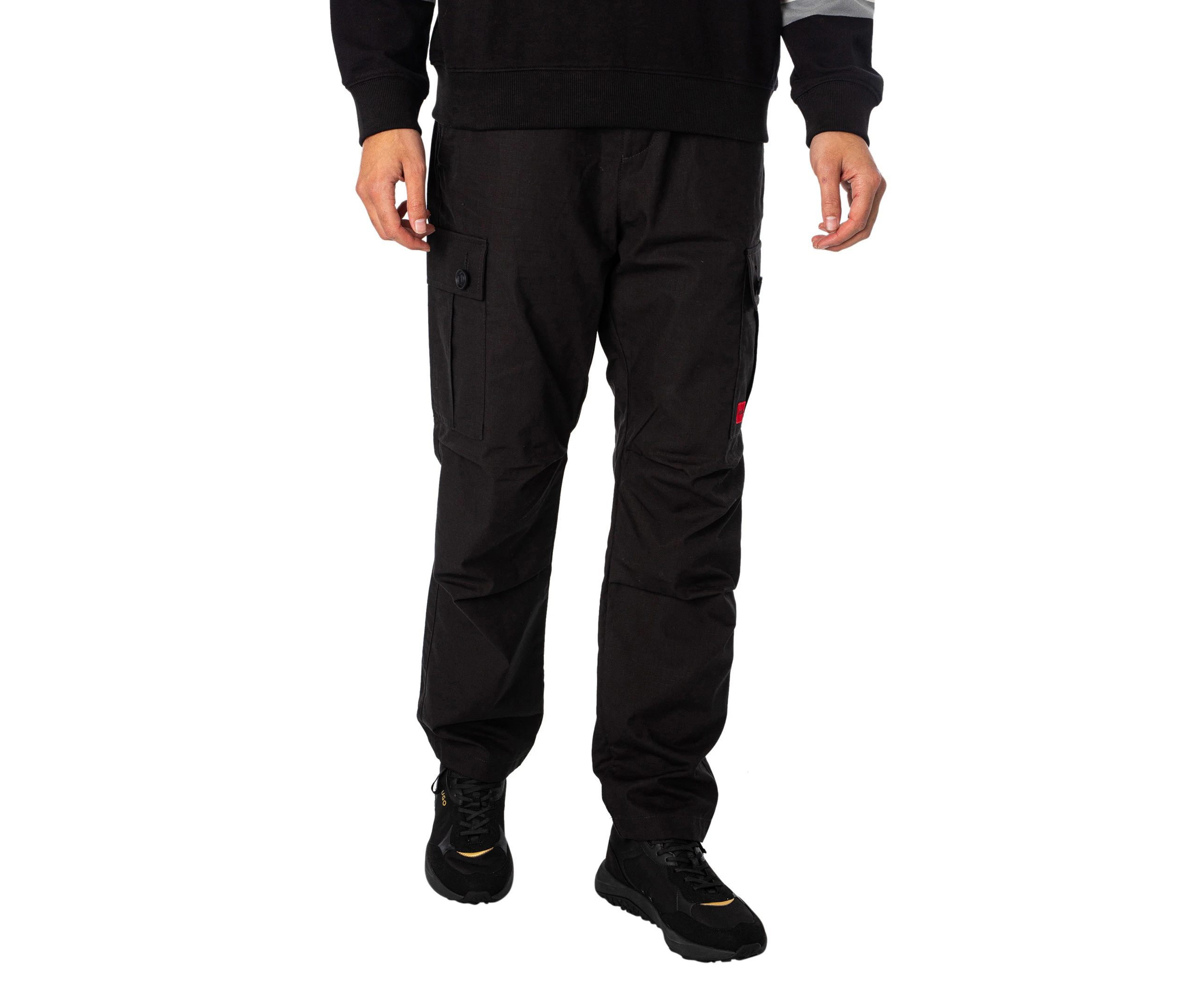 HUGO Men's Garlo233 Cargo Trousers - Black