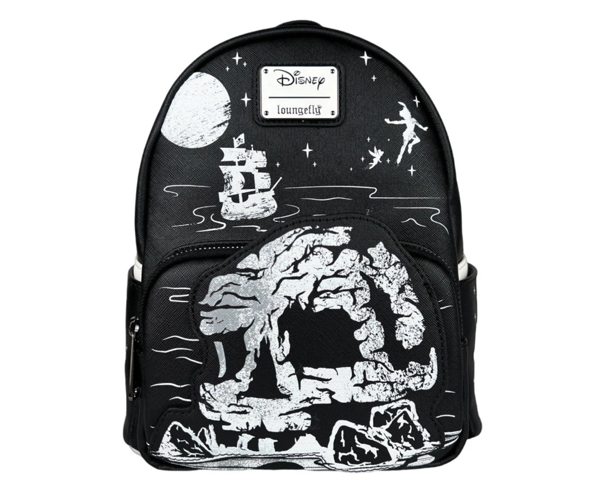 Loungefly Disney Peter Pan Skull Rock Faux Leather Mini Backpack