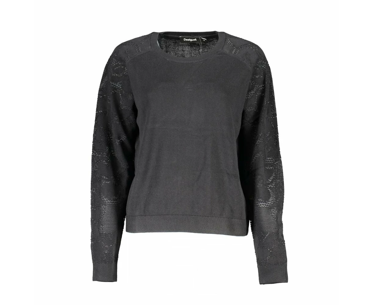 Desigual Black Cotton Sweater