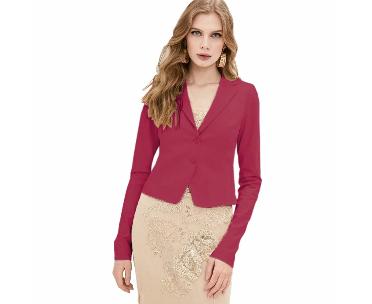 Patrizia Pepe Elegant Fuchsia Blazer Jacket