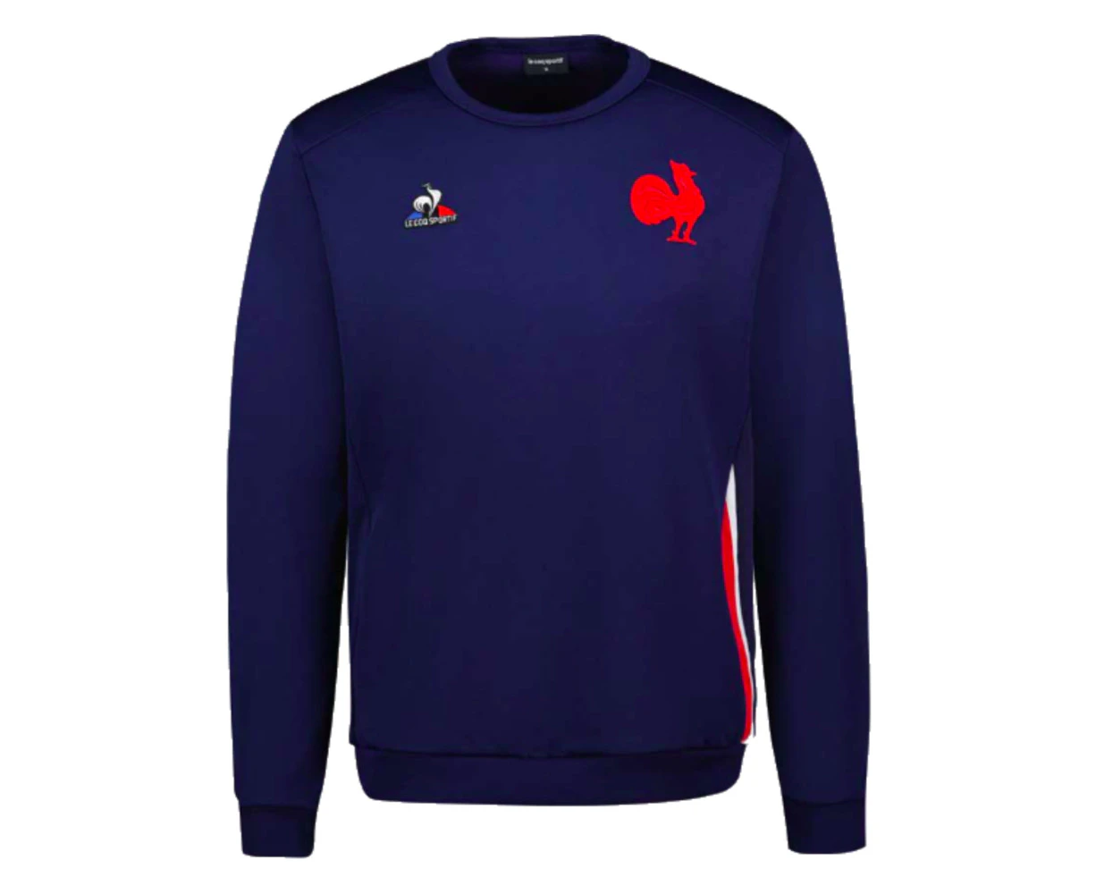 2023-2024 France Rugby Presentation Crew Sweat (Blue)