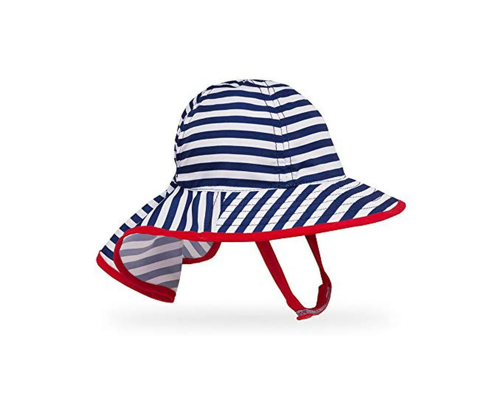 Infant Sunsprout Hat (Navy/White Stripe)