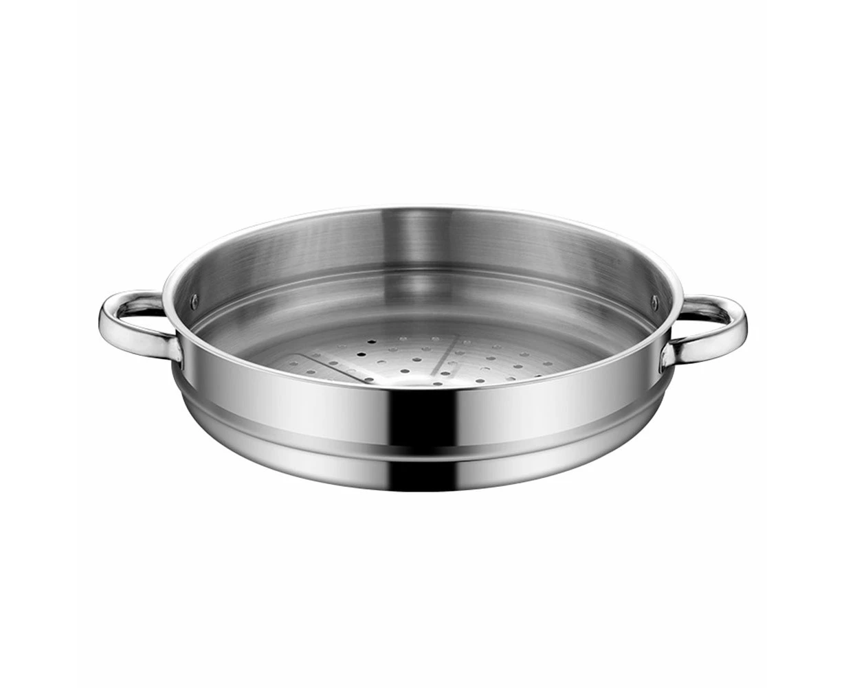 Stainless Steel Steaming Basket Food Steaming Tray Double Handle Food Steamer Rice Steamer