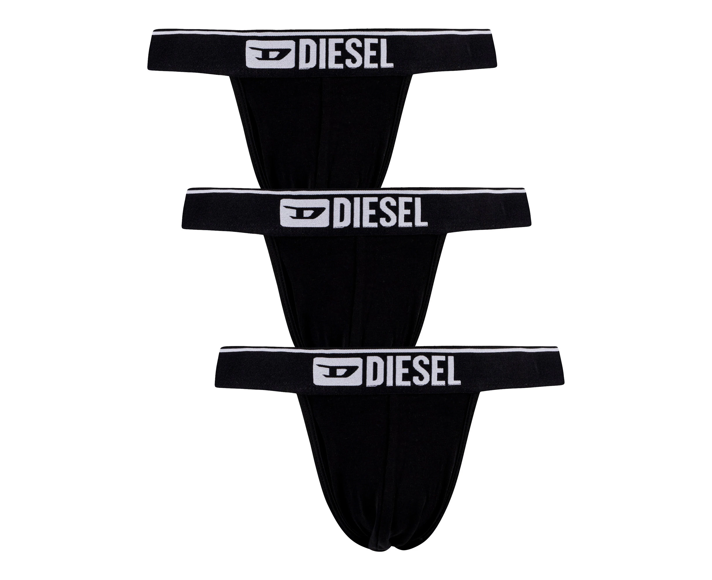 Diesel Men's 3 Pack Jocky Jockstrap - Black